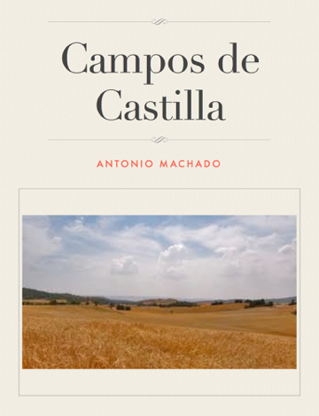 Libro Campos de Castilla - Antonio Machado