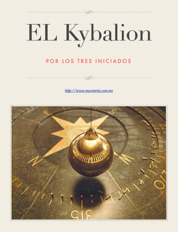 Libro EL Kybalion - Los tres iniciados